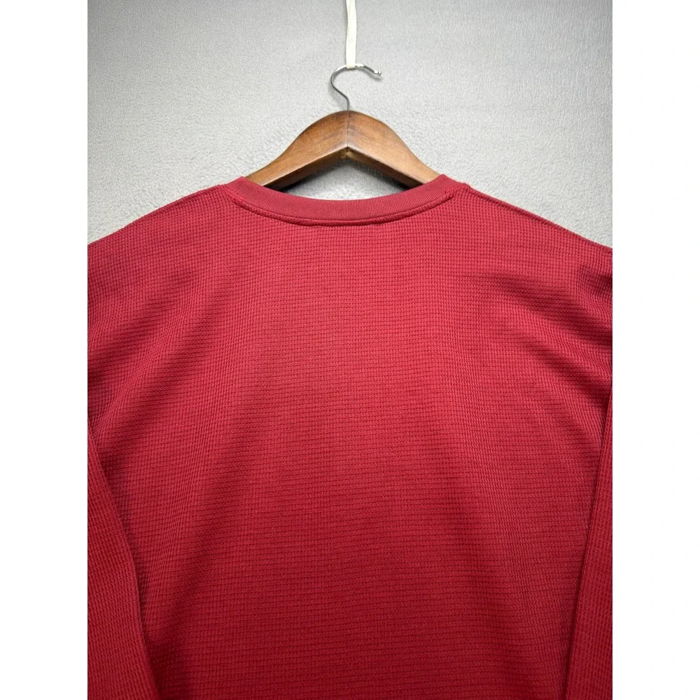 Virginia Tech Hokies Adidas Shirt Regular Mens XL Maroon Waffle Knit NCAA Logo